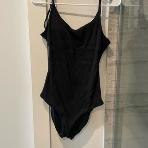 American Eagle ribbed tie back bathing suit